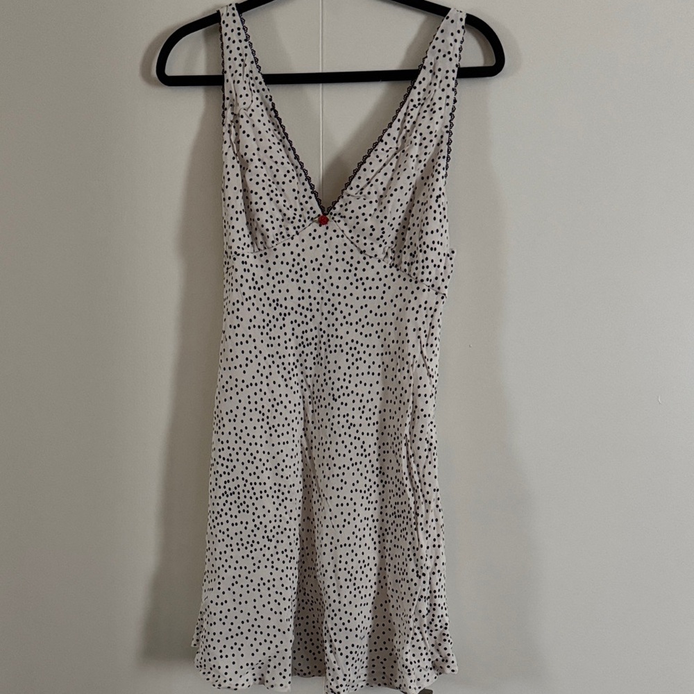 Wild Fable Black and White Polka Dot Mini Dress